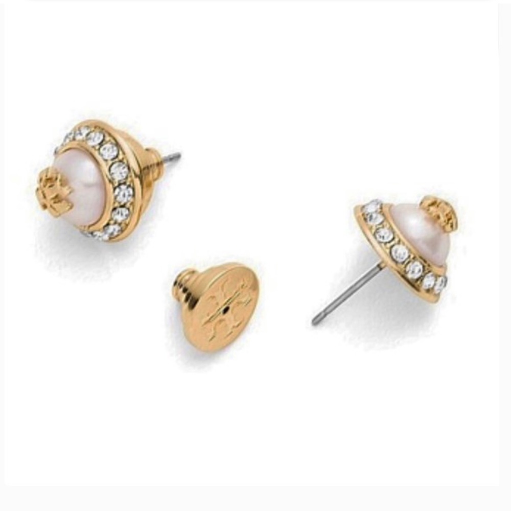 SOLD***NWT TORY BURCH Natalie Stud Earrings - Picture 3 of 7